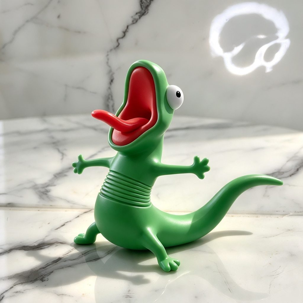 Lagartija biker aventurera Tom the Lizard.